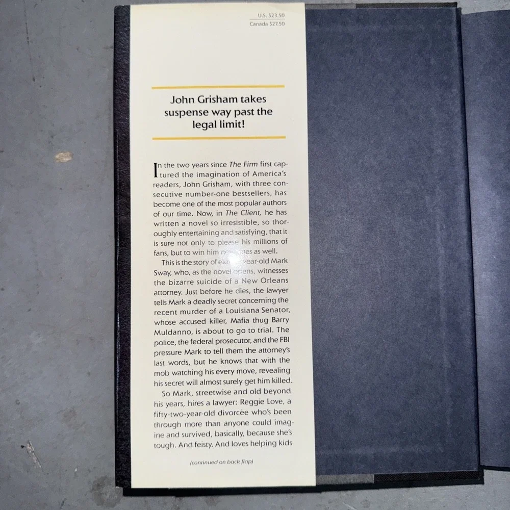 Client : A Novel by John Grisham (1993, Hardcover)